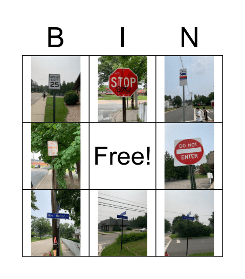 Road Signs to Dollar General! Bingo Card