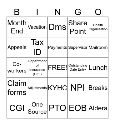 HAPPY EASTER!!!! Bingo Card