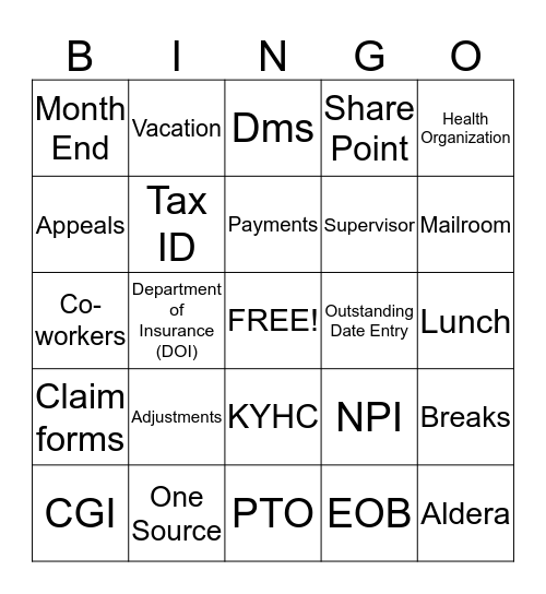 HAPPY EASTER!!!! Bingo Card