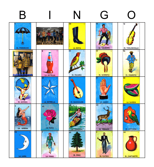 Disney 2 Loteria Bingo Card