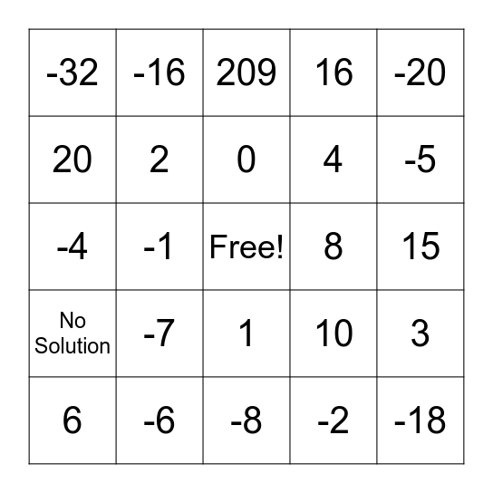 First Day Back Bingo Card