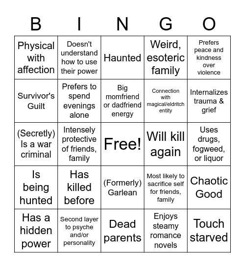 serris. serris? Bingo Card