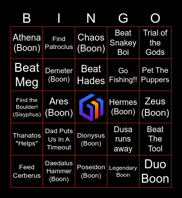 Glitched Hades Bingo Card