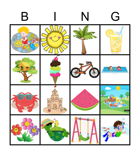 Summer! Bingo Card