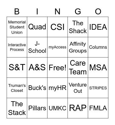 Lingo Bingo! Bingo Card