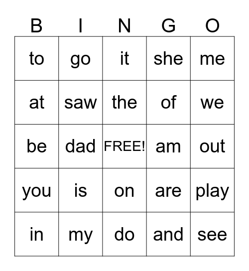 Jaidyn's Bingo Game Bingo Card