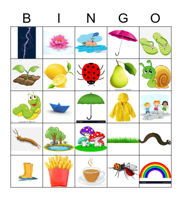 UC KINDIES MONSOON CARNIVAL Bingo Card