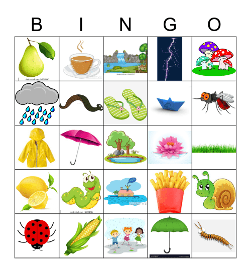 UC KINDIES MONSOON CARNIVAL Bingo Card