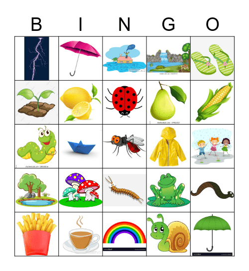 UC KINDIES MONSOON CARNIVAL Bingo Card