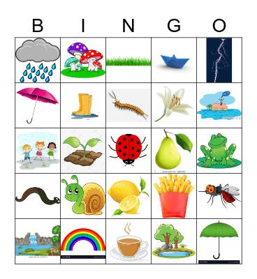 UC KINDIES MONSOON CARNIVAL Bingo Card
