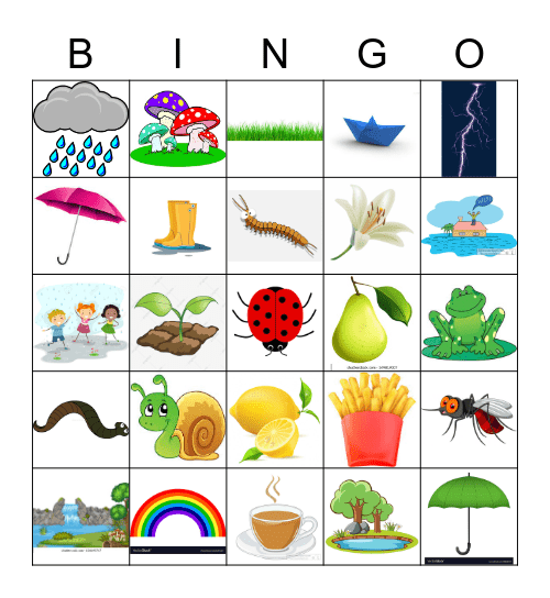 UC KINDIES MONSOON CARNIVAL Bingo Card