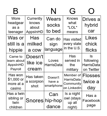 2015 User Conference  - Social Media Bingo Card