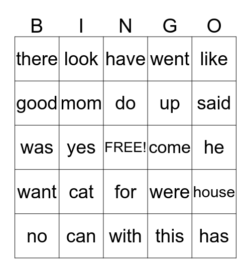 Jaidyn's Bingo Board Bingo Card