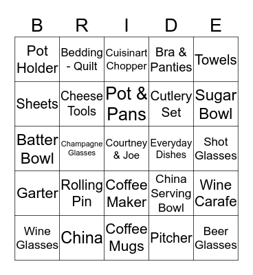 May 22, 2015 Bingo Card