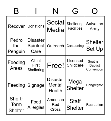 READYteens DSC Bingo! Bingo Card