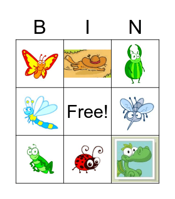 INSECT BINGO Card