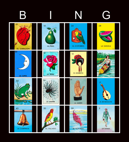 LOTERIA Bingo Card