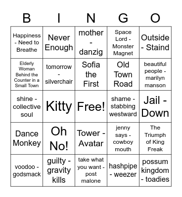 Road Trip Bing0 #1 Bingo Card