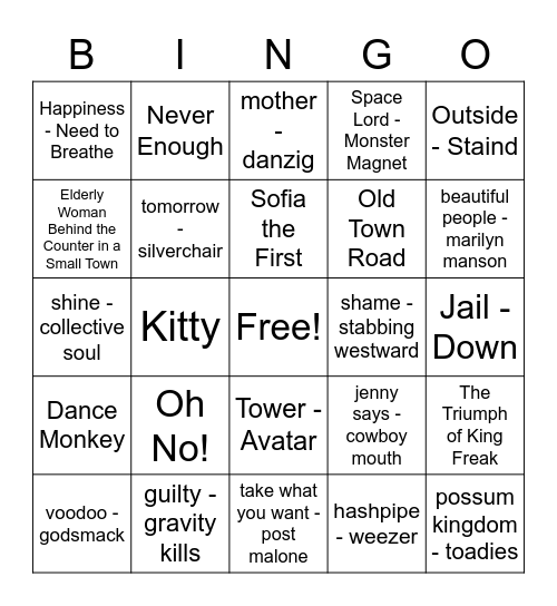 Road Trip Bing0 #1 Bingo Card