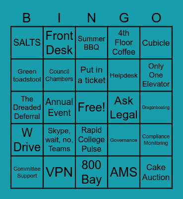 CPSO BINGO! Bingo Card