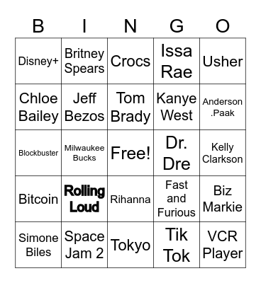 GURU 2021 Bingo Card