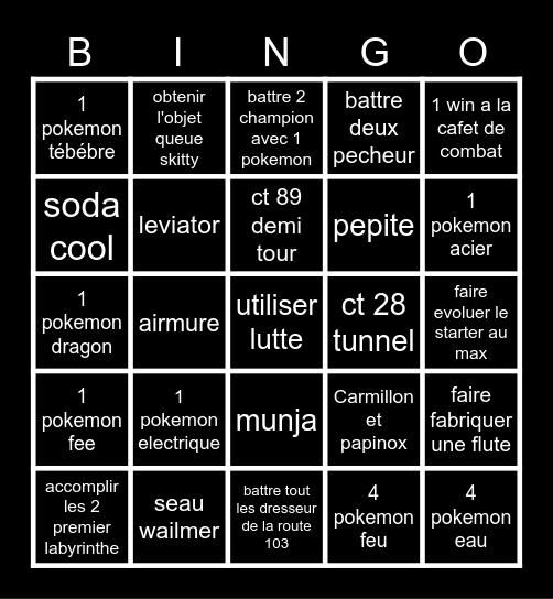 Bingo race rosa Bingo Card