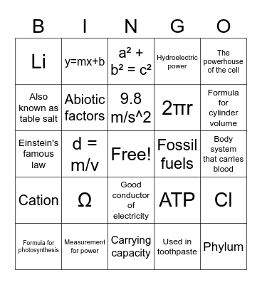 First Day Bingo! Bingo Card