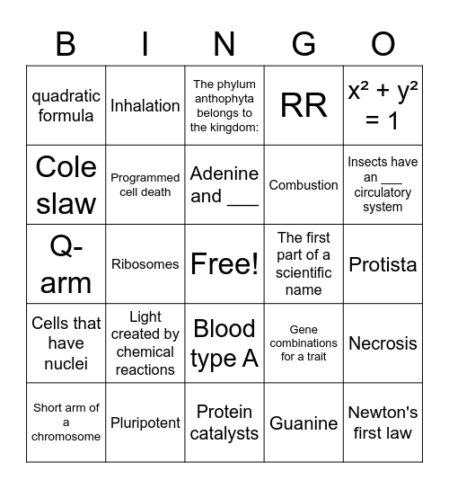 First Day Bingo! - Senior Bingo Card