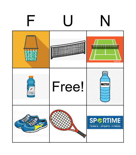 Sportime Bingo Card