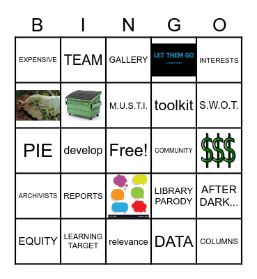 Collection Development Bingo Card