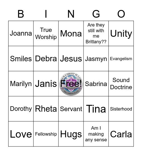The Landing Place Ministry Assistants Bingo Card