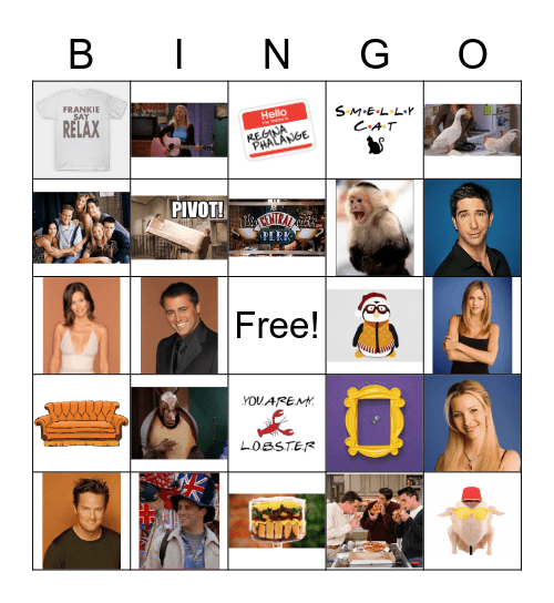 F.R.I.E.N.D.S Bingo Card
