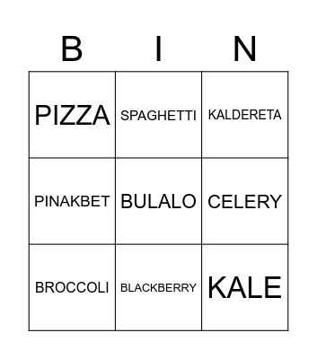 MERIENDA Bingo Card