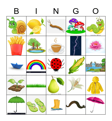 UC KINDIES MONSOON CARNIVAL Bingo Card