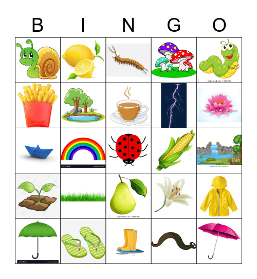 UC KINDIES MONSOON CARNIVAL Bingo Card