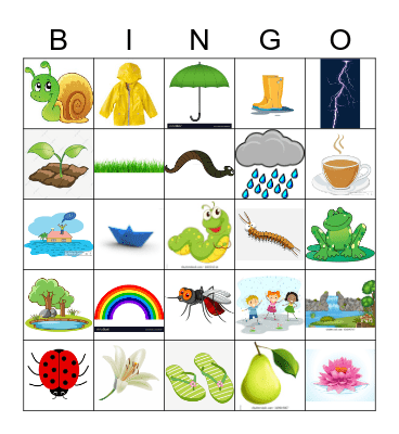 UC KINDIES MONSOON CARNIVAL Bingo Card