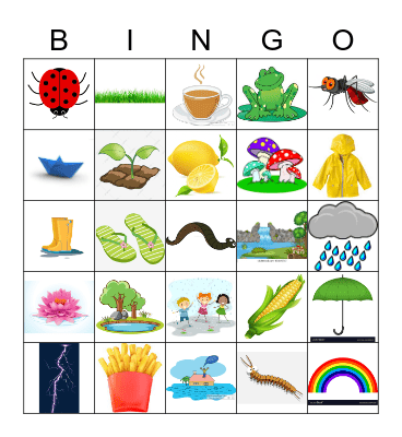 UC KINDIES MONSOON CARNIVAL Bingo Card