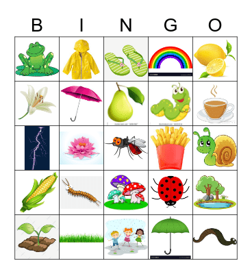 UC KINDIES MONSOON CARNIVAL Bingo Card