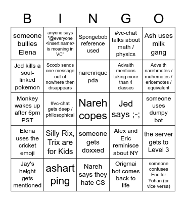 CO 24 Summer Bingo 1 Bingo Card