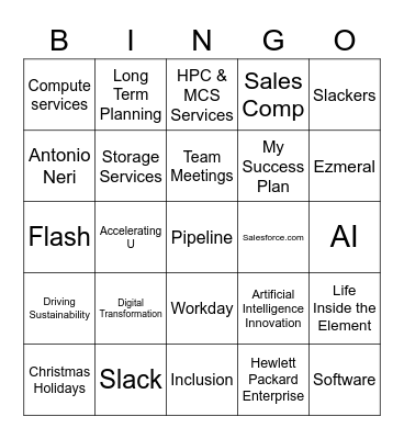 WDC Q321 Bingo Card