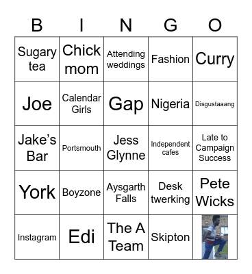 EDI AND ALICE BINGO Card