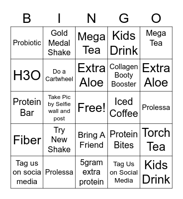 Olympic BINGO Card