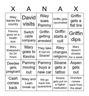 Life Bingo Card