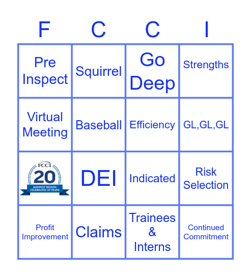 Midwest 2021 Refresh Bingo Card