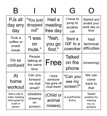 Hybrid Bingo Card