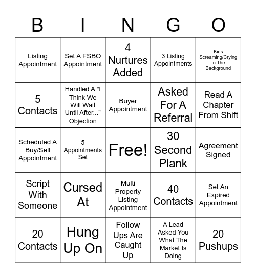 ISA BINGO Card