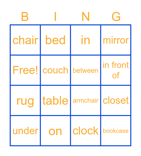Bingo time! Bingo Card