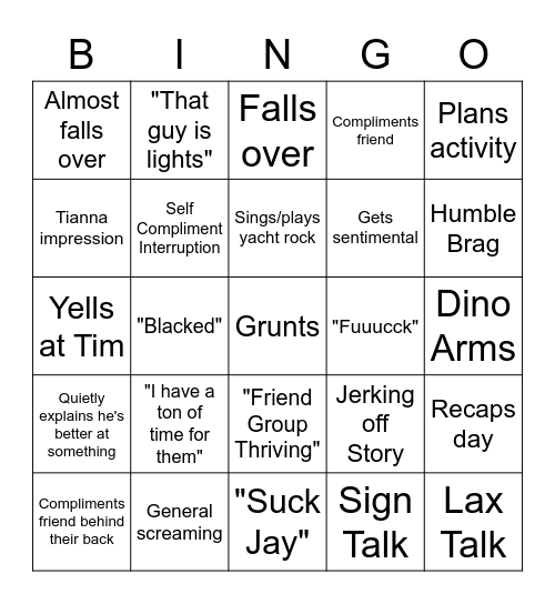 Blister Bingo Card