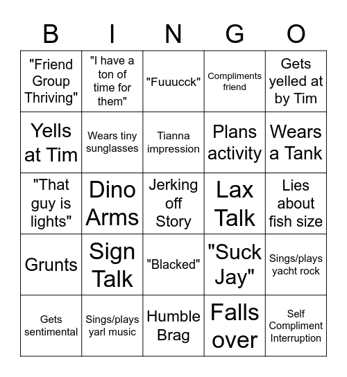 Blister Bingo Card