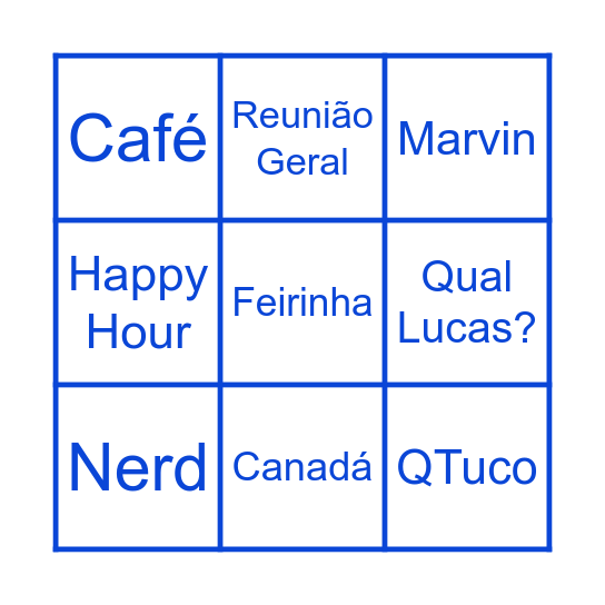 QArraiá Bingo Card